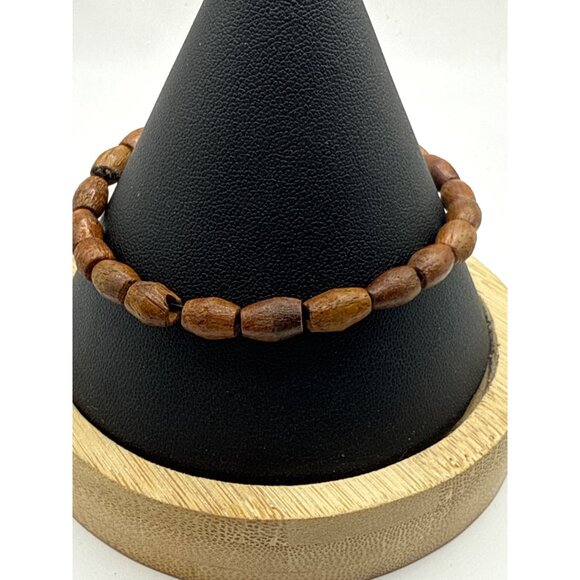Handcrafted Wooden Beaded Bracelet - Picture 4 of 7